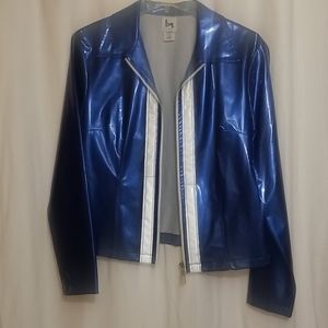 Blue vinyl jacket